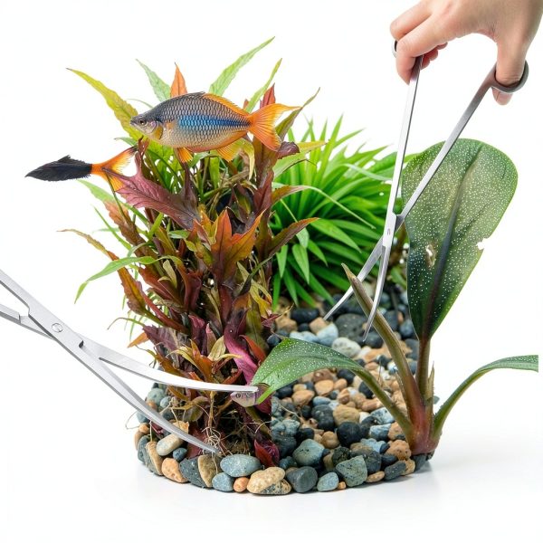 Jeimier Aquascaping Kit Stainless Steel Tools Plant Care-3