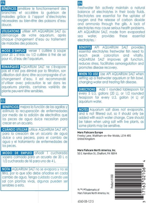 API Aquarium Salt Freshwater Fish Care Treatment Mars-1