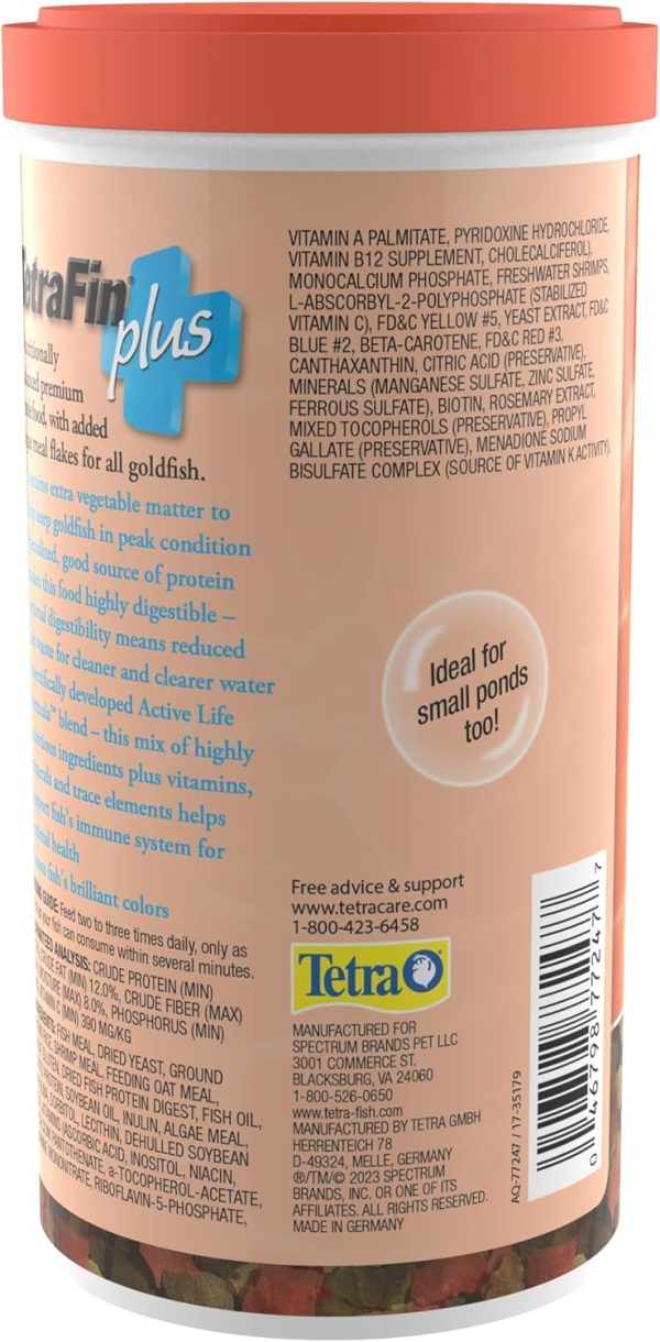 Tetra Goldfish Flake Food with Algae Color Enhancing Formula-2