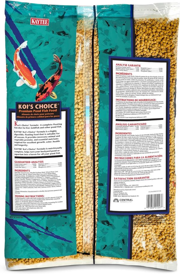 Central Garden Pond Fish Food Floating Protein Koi Goldfish-9