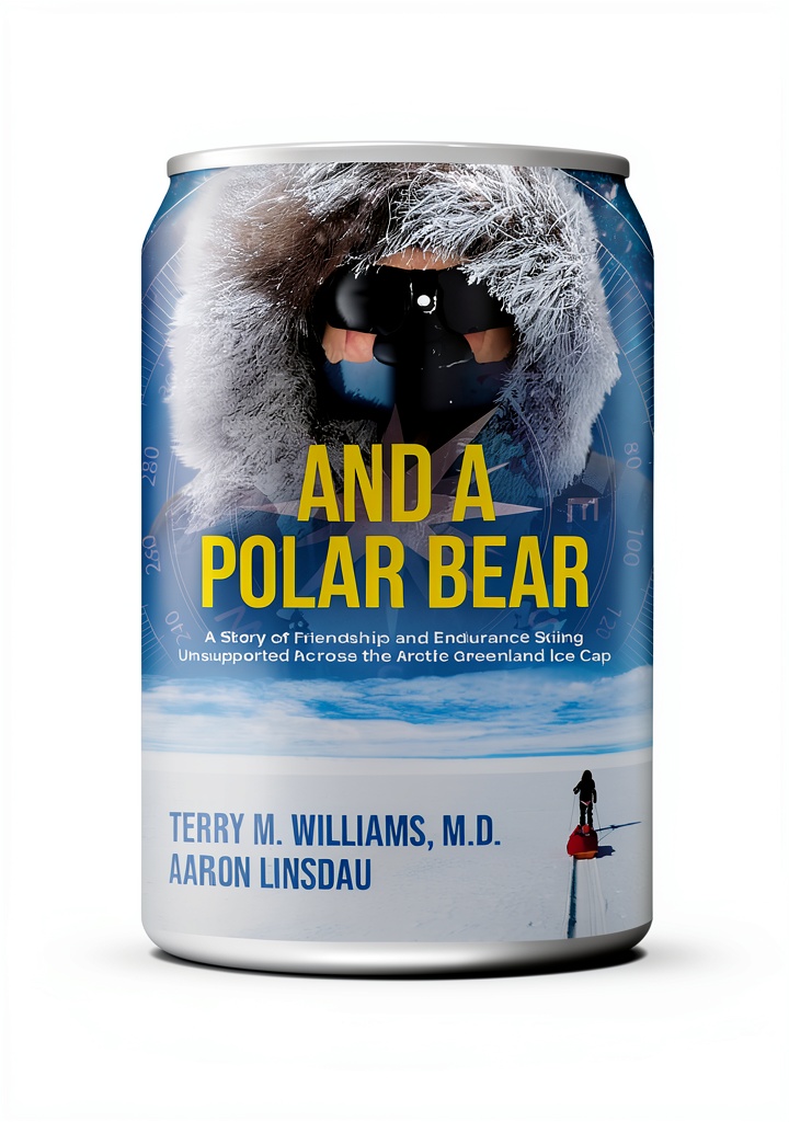 'Polar Regions Travel Guide displayed on a Kindle device in a snowy landscape'