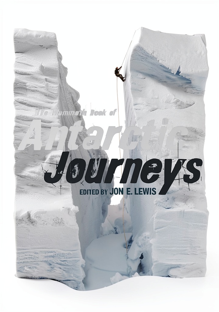 Reader using the Polar Regions Travel Guide on a Kindle device in a snowy setting