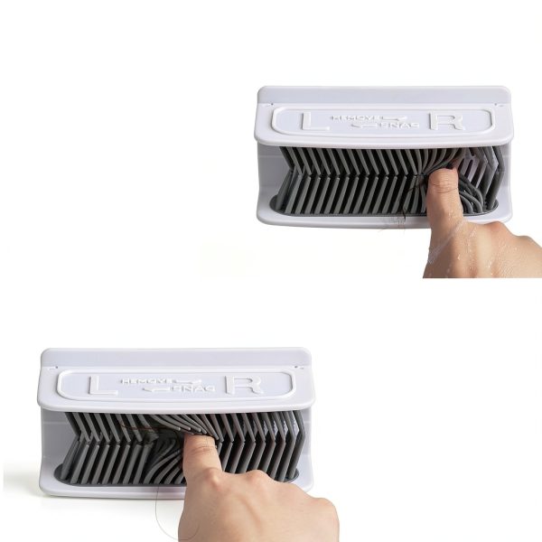 Large Shower Hair Catcher ATJATJ White Silicone Drain Protector-3