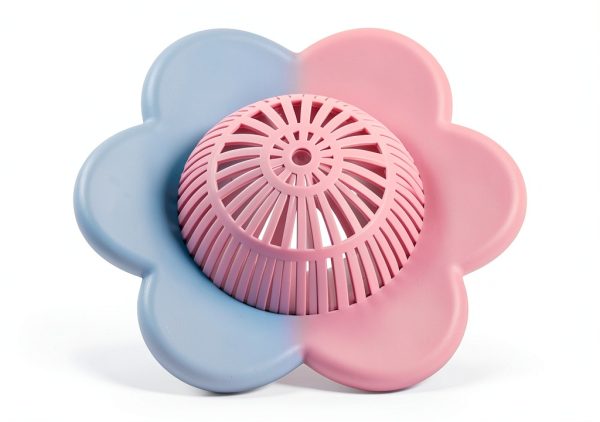 Hair Catcher Silicone Drain Cover with Suction Cups UMBWORLD 4 Pack-0