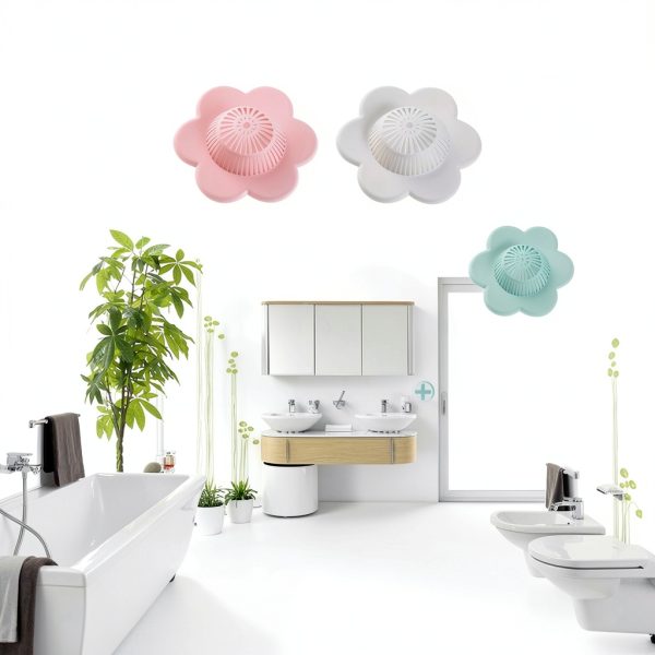 Hair Catcher Silicone Drain Cover with Suction Cups UMBWORLD 4 Pack-6